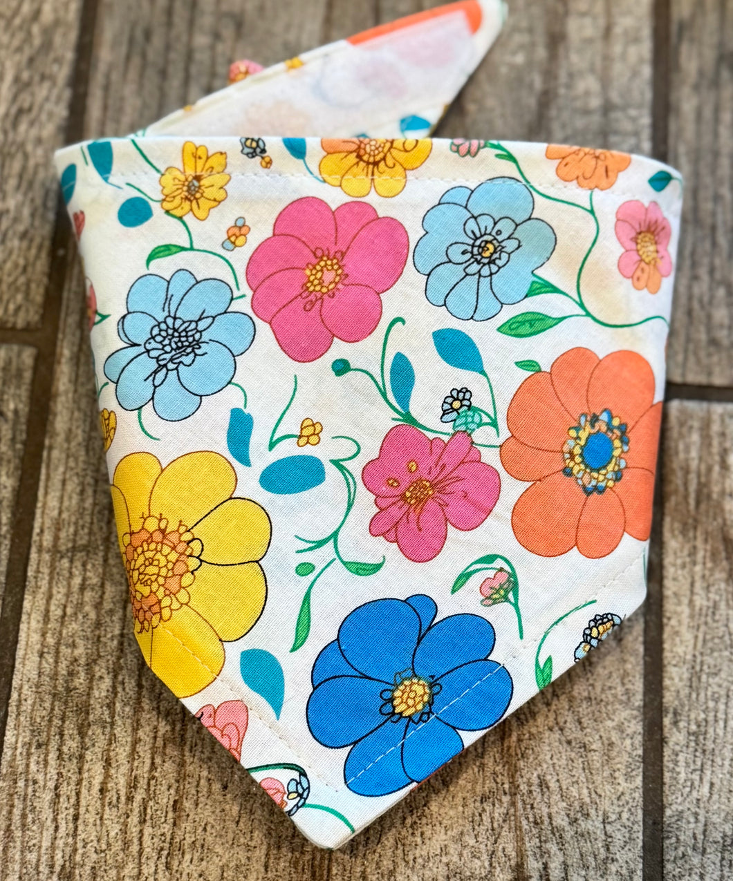 Vibrant Floral White