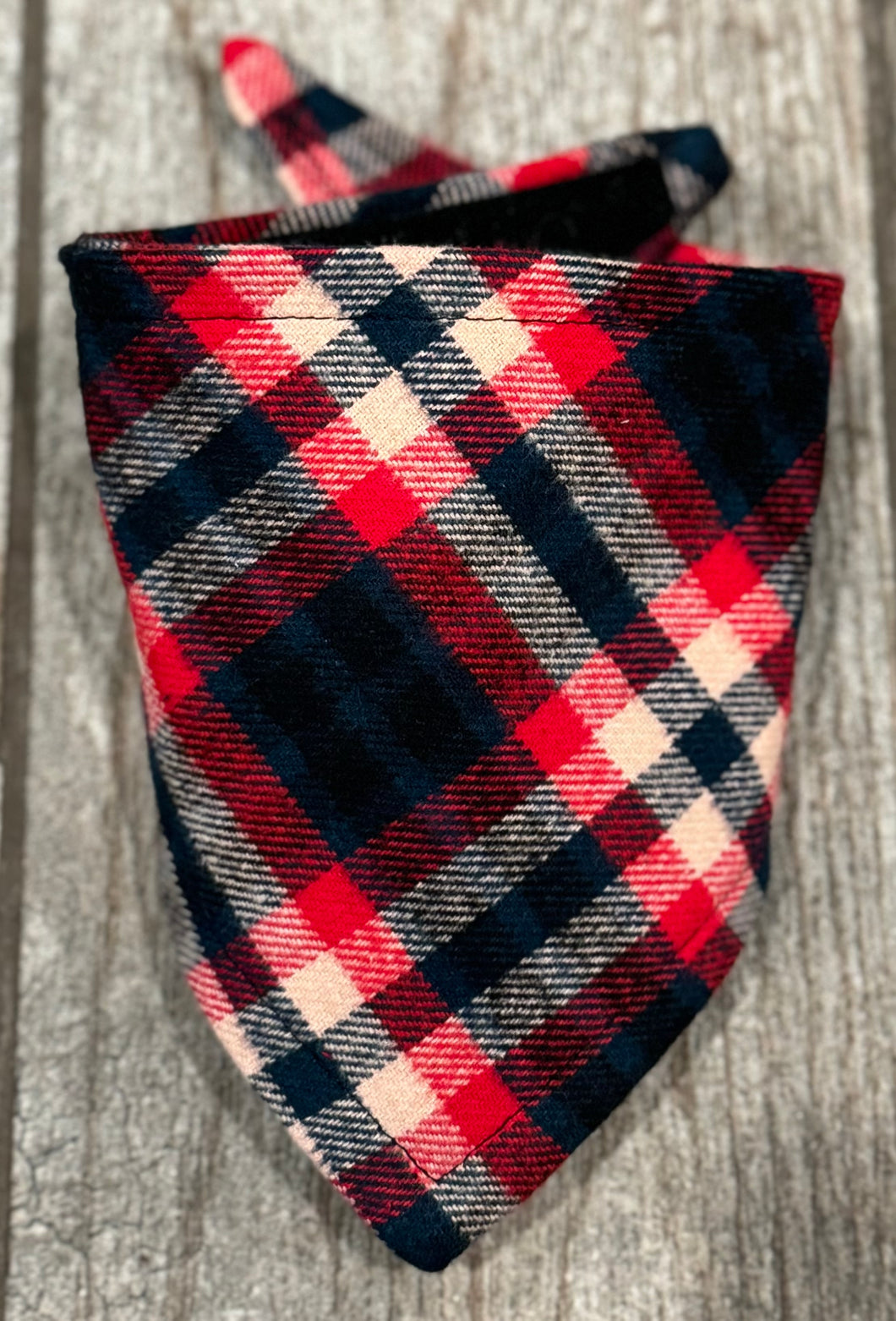 Navy & Red Flannel Plaid