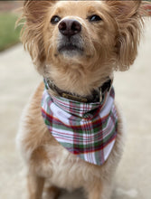 Load image into Gallery viewer, Christmas Plaid Flannel Bandana
