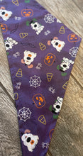 Load image into Gallery viewer, Trick or Treat Dog Bandana Purple (GLOW IN THE DARK)
