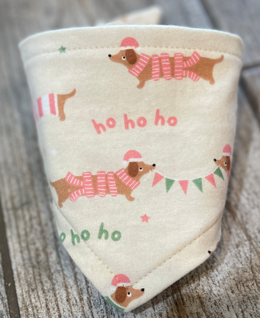 Ho Ho Ho Dachshund Christmas Flannel